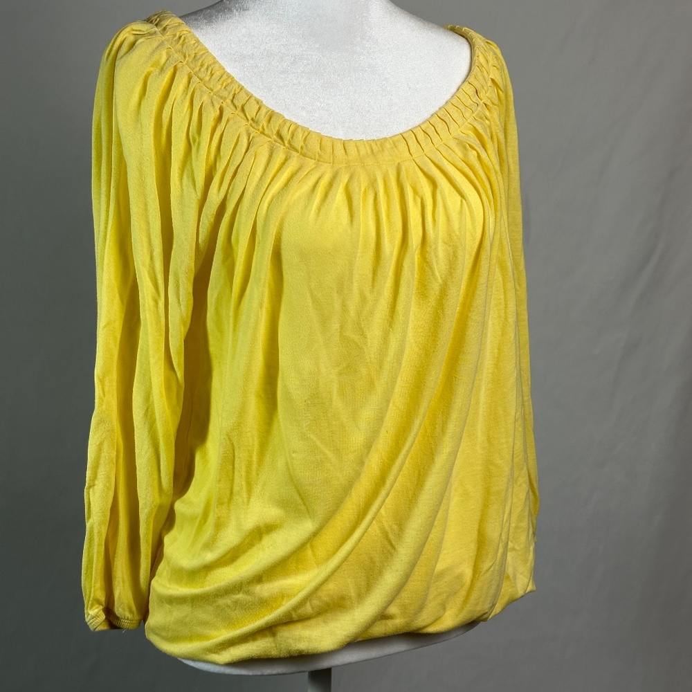 Michael Kors Yellow Billowy Top